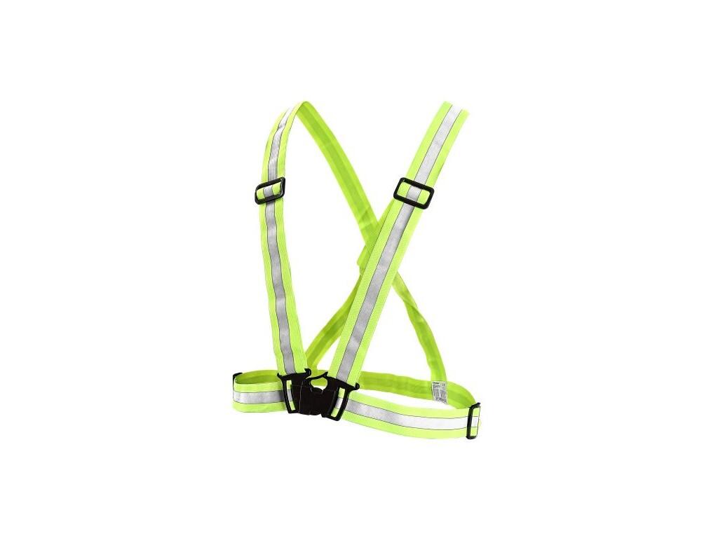 REFLEXNÍ KŘÍŽ CROSS ELASTICKÝ, výstražný, žlutý, vel. UNI - CN-1115-005-150-00
