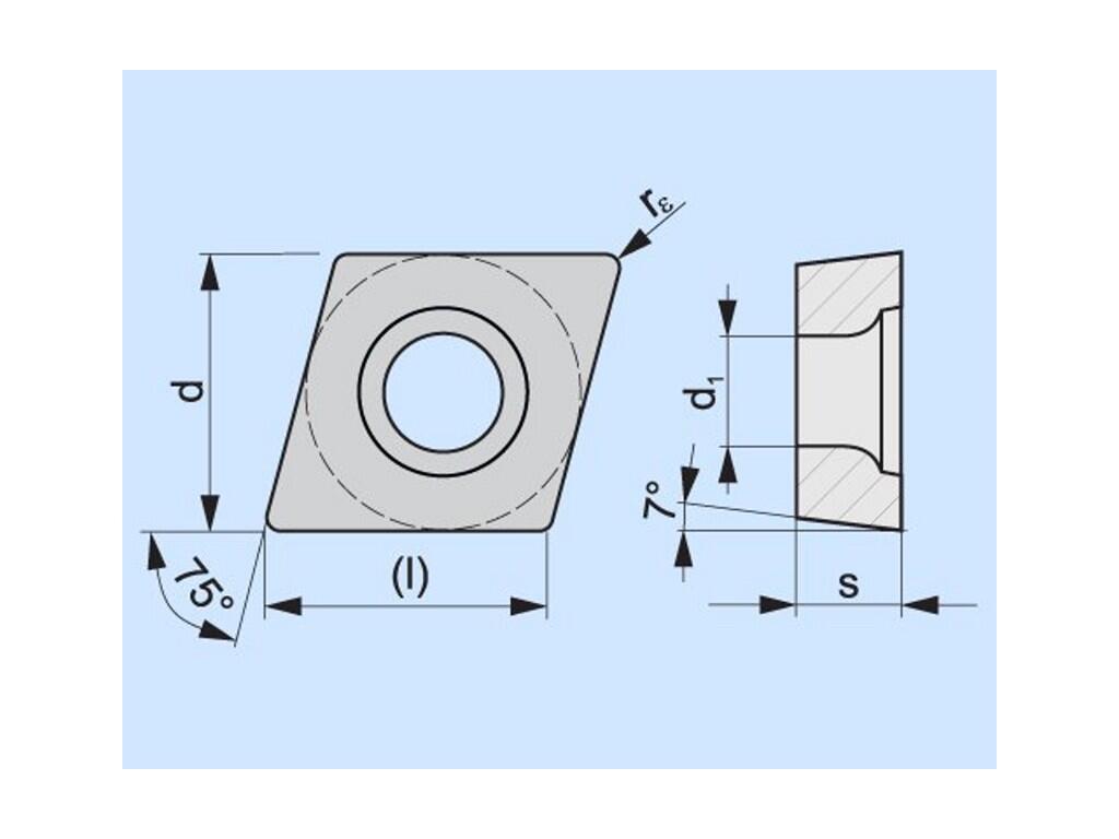 Soustružnické VBD pozitivní 80033063 / 7977230 ECMT A2 -S- PRAMET - PM-ECMT-080308E-FM2-T8430