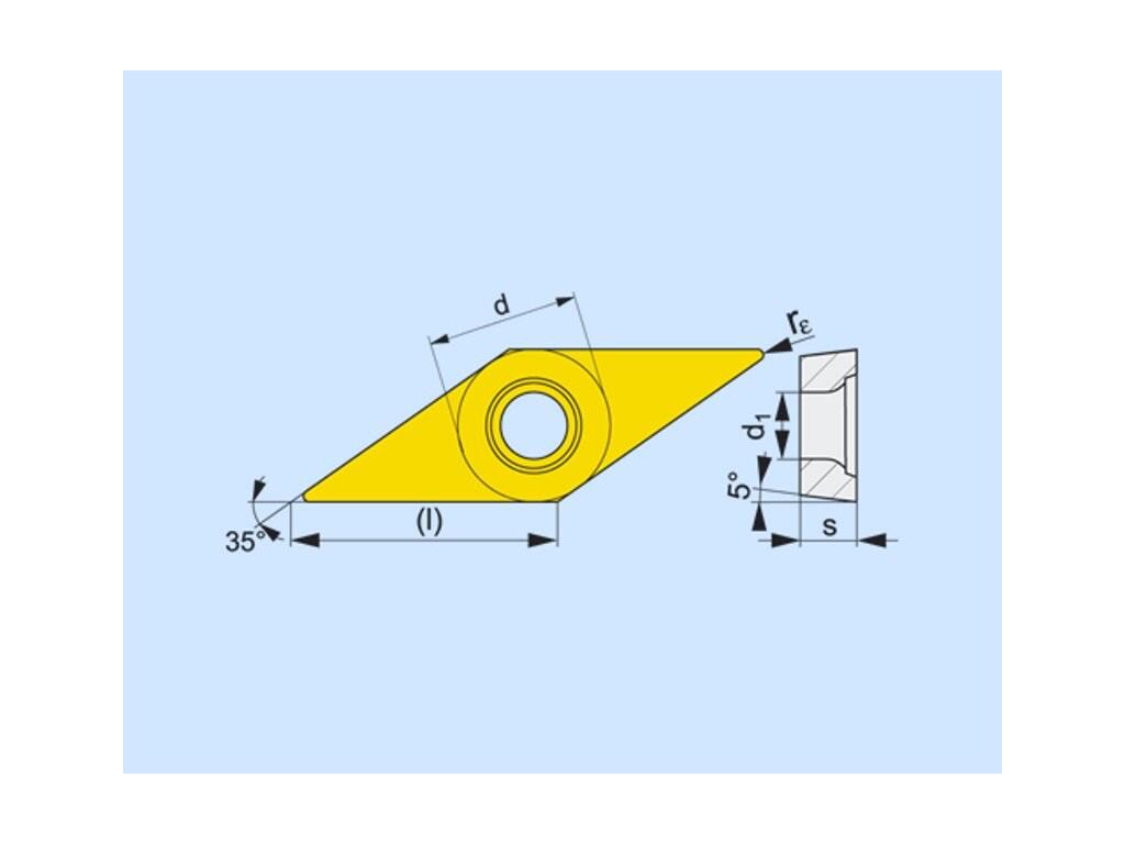 Soustružnické VBD pozitivní 80033098 / 7977265 VBMT A2 -S- PRAMET - PM-VBMT-160408E-RM-T8430