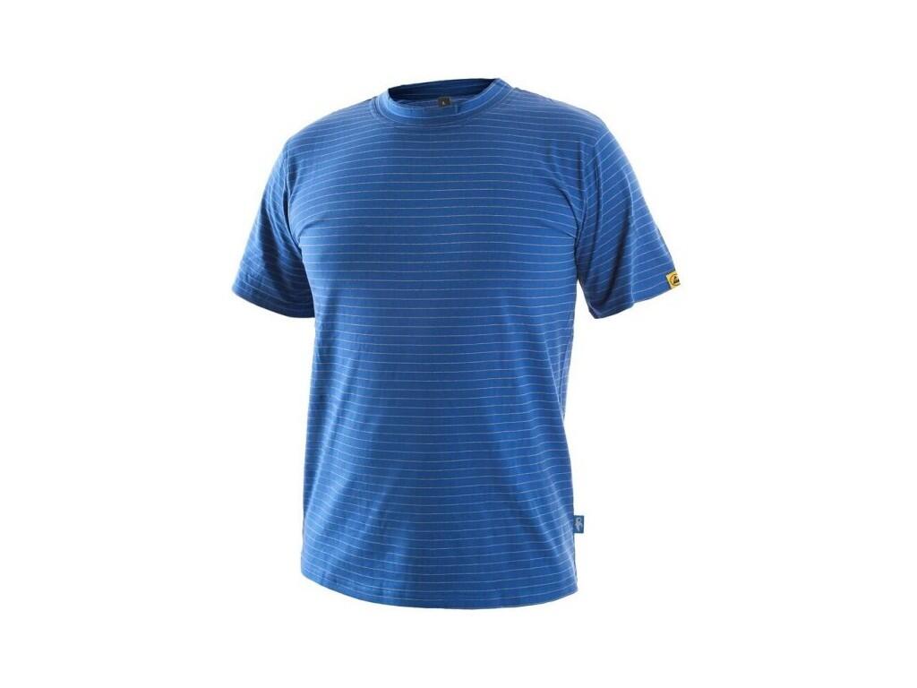 Tričko ESD CXS NOME, antistatické, středně modré, vel. 2XL - CN-1130-135-413-96
