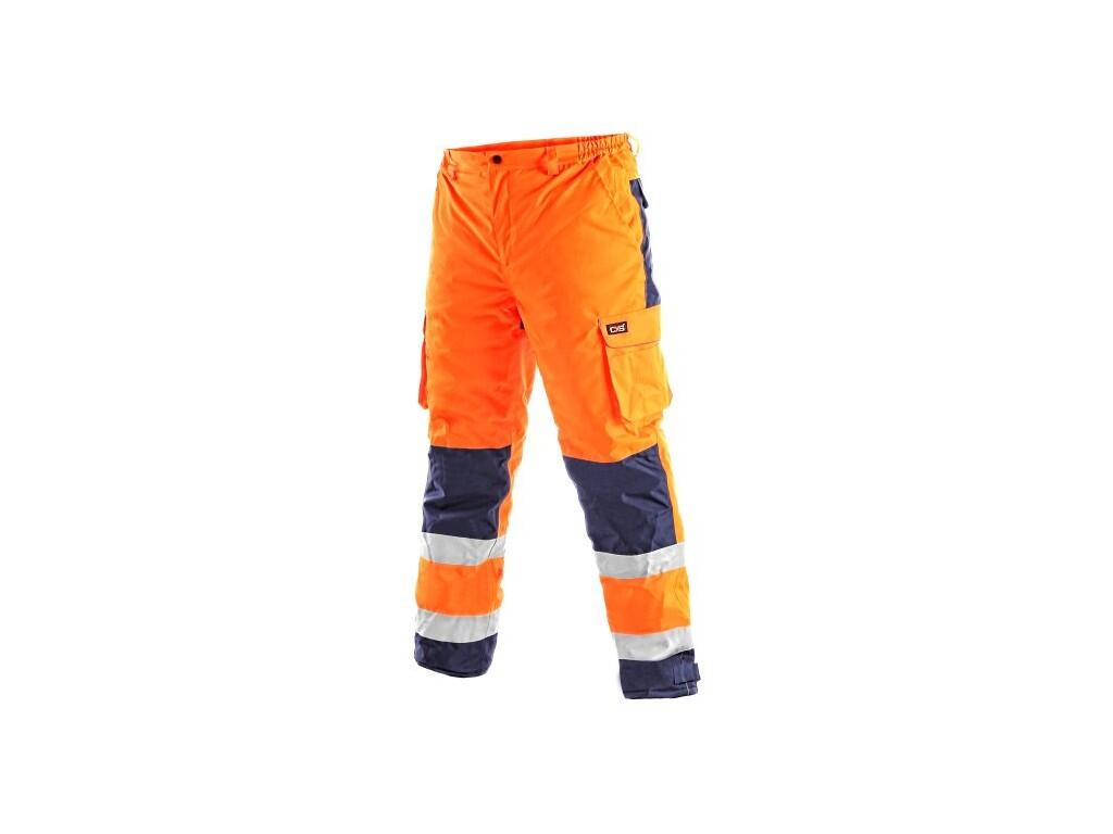 Kalhoty CARDIFF, výstražné, zateplené, pánské, oranžové, vel. XXL - CN-1111-001-205-96