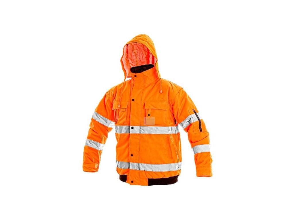 Bunda LEEDS, výstražná, pánská, oranžová, vel. XL - CN-1110-007-200-95