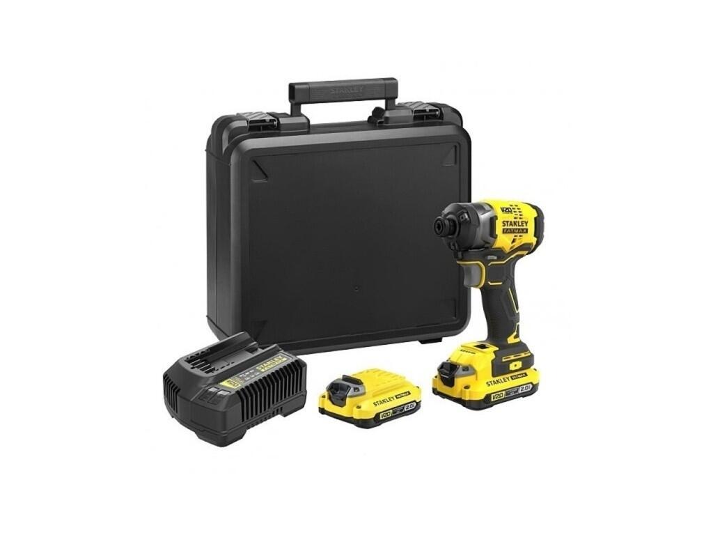 V20 Třírychlostní aku rázový utahovák 1/4", 2 x 2.0Ah, kitbox - ST-SFMCF820D2K-QW