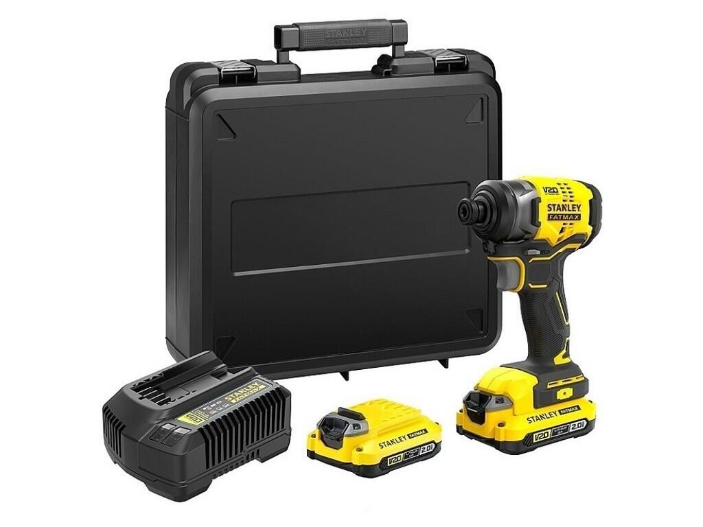 V20 Aku rázový utahovák 1/4", 2 x 2.0Ah, kitbox - ST-SFMCF810D2K-QW