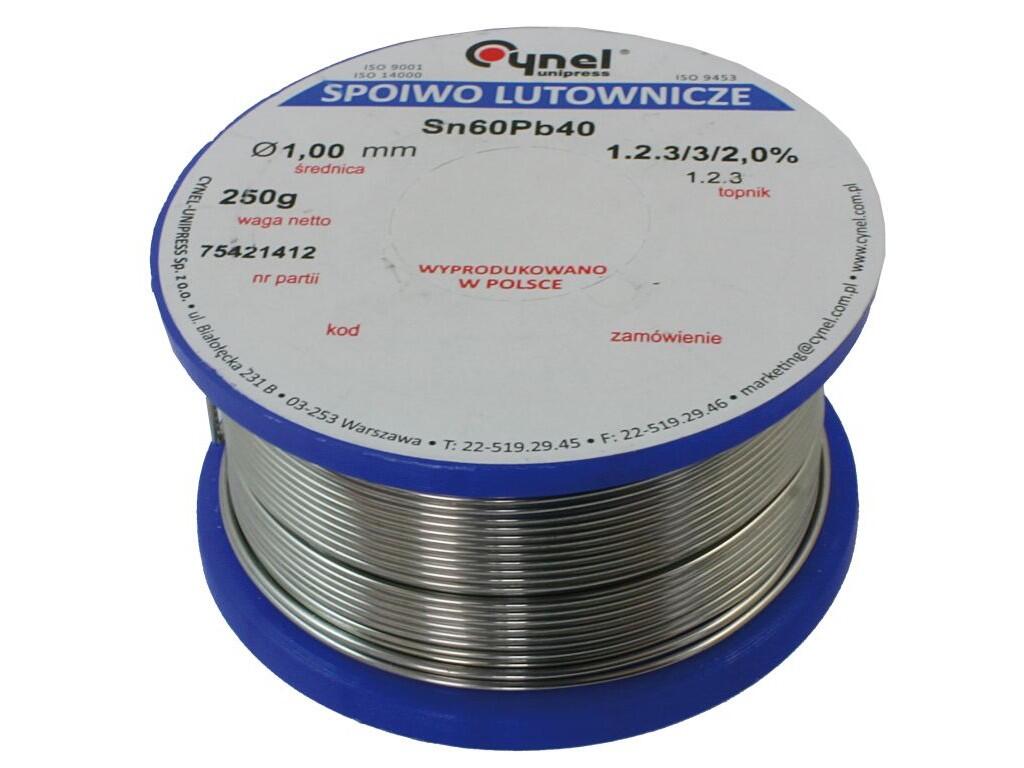 Cín trubičkový 1,5mm 500gr Sn60Pb40 1.2.3/2% - SN-15-0500