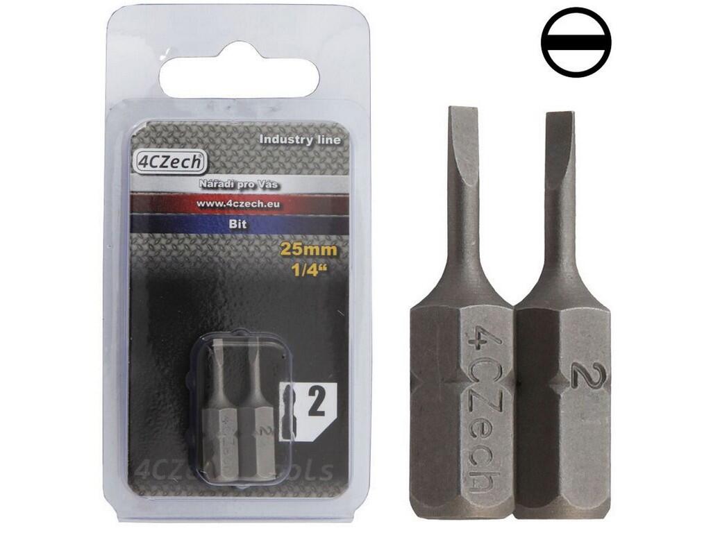 Bit 1/4" PL 1,6x8mm délka 25mm balení 2ks - 4CZ-8071-81