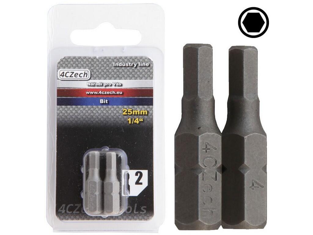 Bit 1/4" 6HR 2,5mm délka 25mm balení 2ks - 4CZ-8076-25
