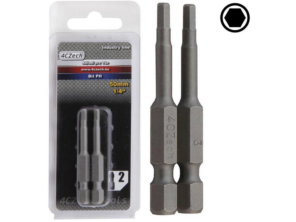 Bit 1/4" 6HR 4mm délka 50mm balení 2ks - 4CZ-8086-40
