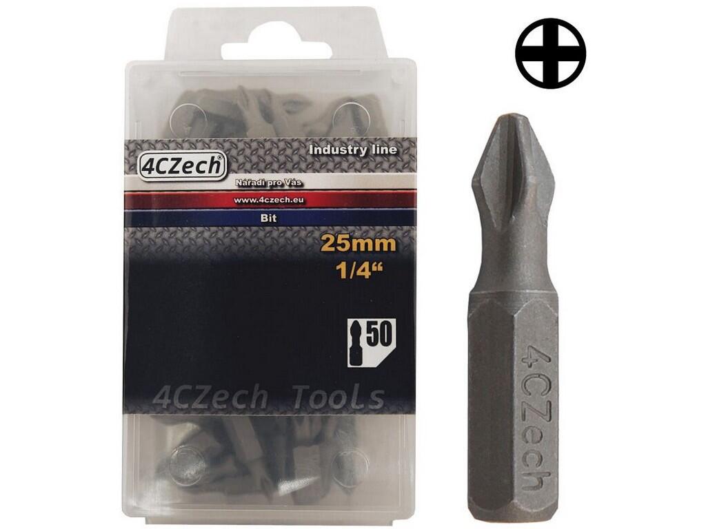 Bit 1/4" PH 0 délka 25mm balení 50ks - 4CZ-8072-00-50
