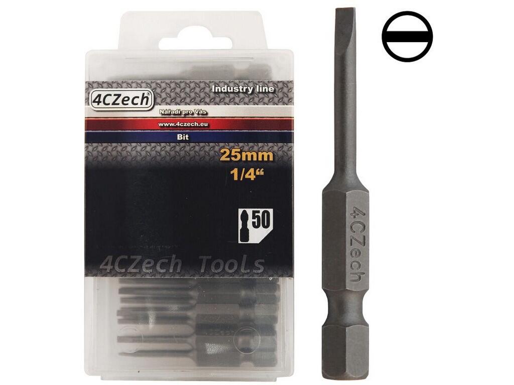 Bit 1/4" PL 0,5x3mm délka 50mm balení 50ks - 4CZ-8081-30-50