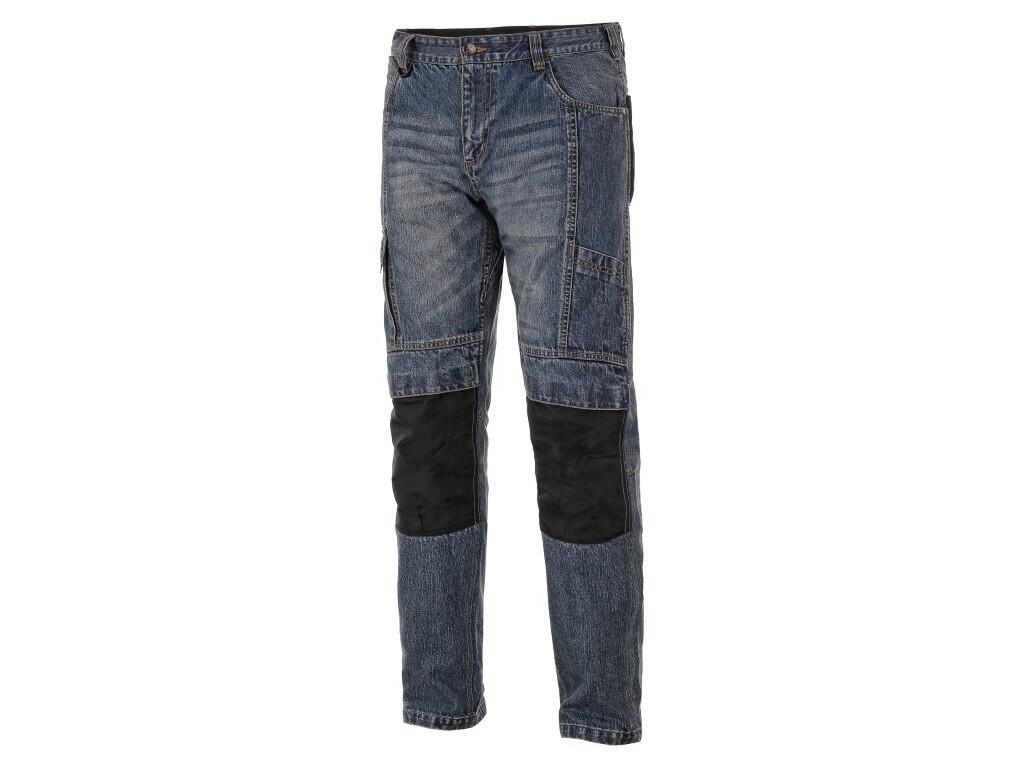 Kalhoty jeans NIMES I, pánské, modro-černé, vel. 56 b1/10 - CN-1490-071-411-56