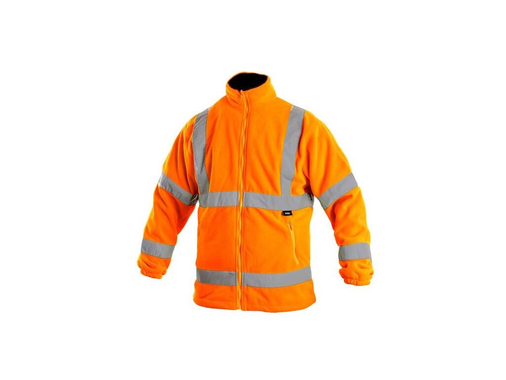 Bunda CXS PRESTON, výstražná, softshell, oranžovo - modrá, vel. M b1/10 - CN-1115-023-205-93