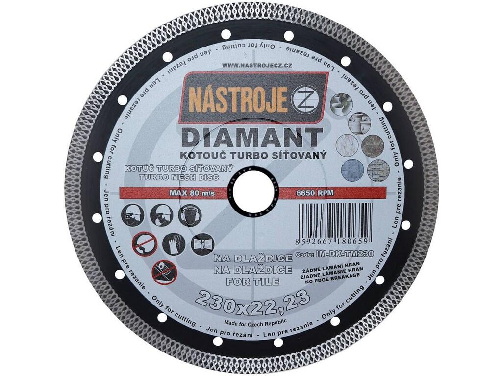 Kotouč diamantový TURBO síťovaný 230x1,9x22mm - IM-DK-TM230