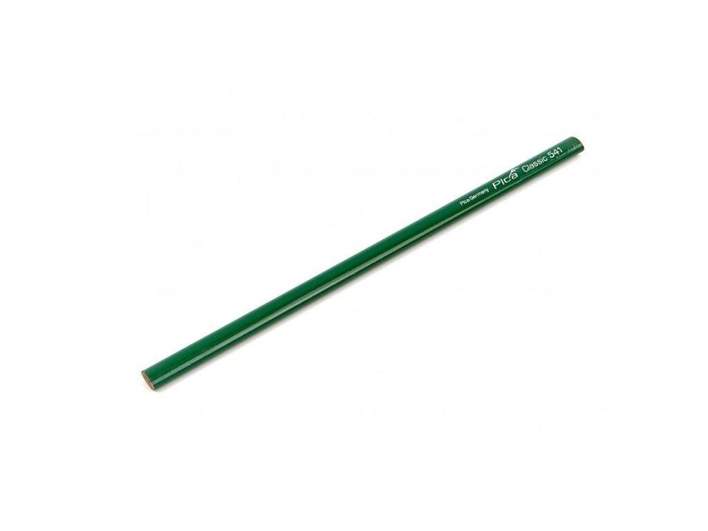 Tužka zednická na kámen a beton Pica Classic oválný tvar, 10H zelená, 30cm, neostřená - PC-541/30