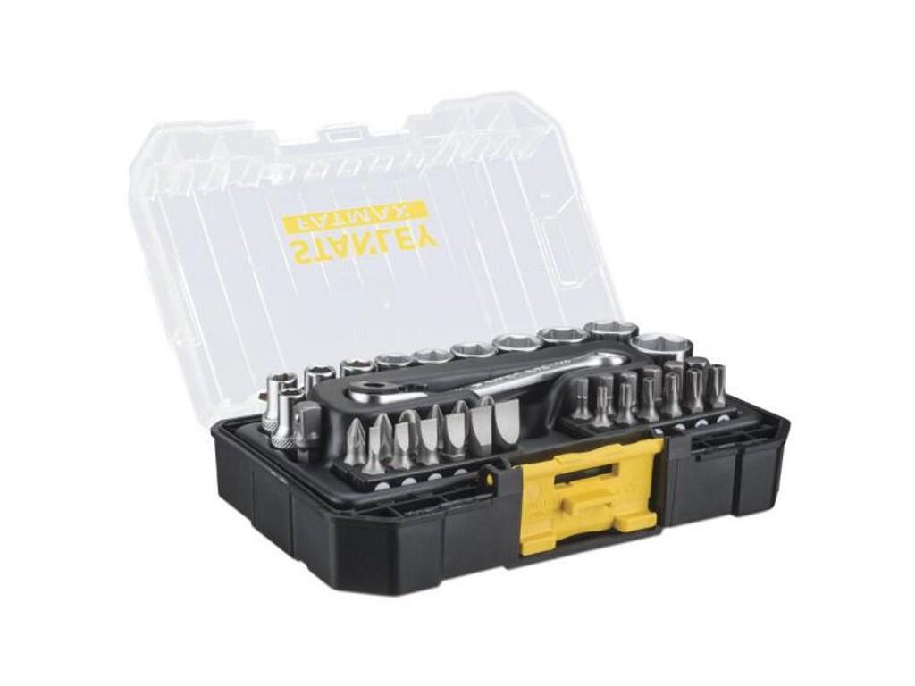 FatMax® 37dílná sada 1/4" hlavic a bitů, S-Stack box - ST-FMMT19101-0