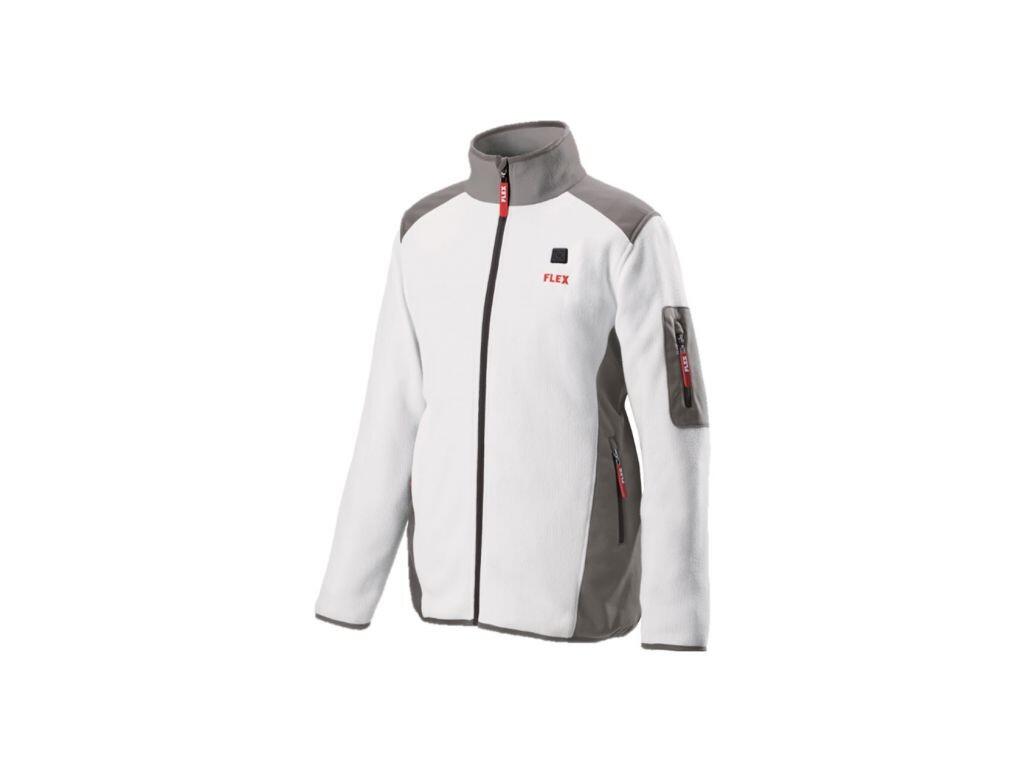 Aku-vyhřívaná bunda fleece TF White 10.8/18.0 M dámská + PS 10,8/18,0 aku adaptér /FlexPack/ FLEX - FX-512079