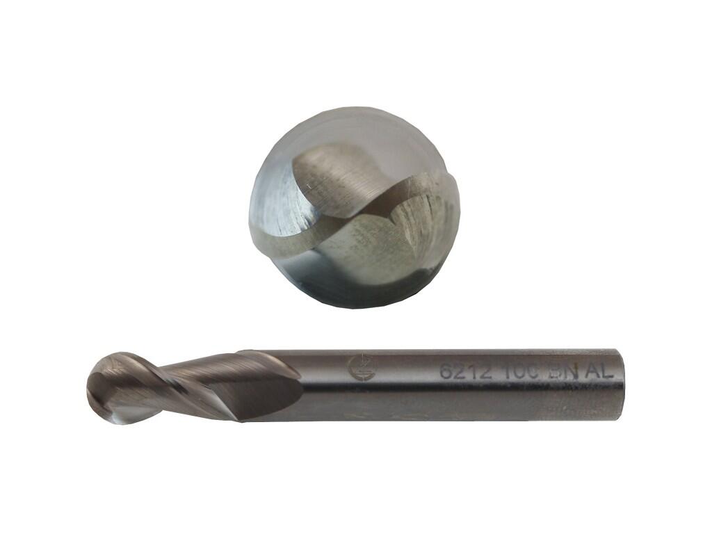 Fréza 1,5-50/2mm, 2břity, stopka 4mm, R0,75 kopírovací, rádiusová - CZTK-6212-015-BN-AL-HA