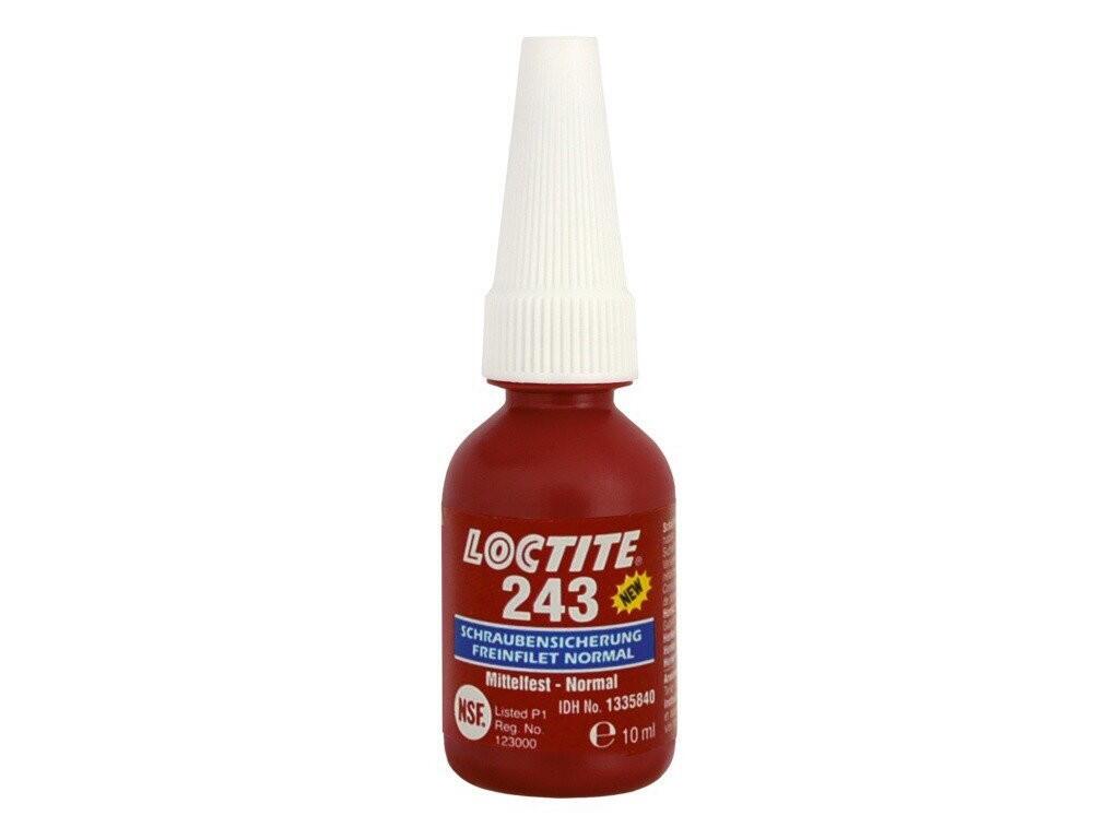 Loctite 243 / 10 ml pro zajišťování a utěsňování závitových spojů, které mají být demontovatelné běžným ručním nářadím - LC-243-010