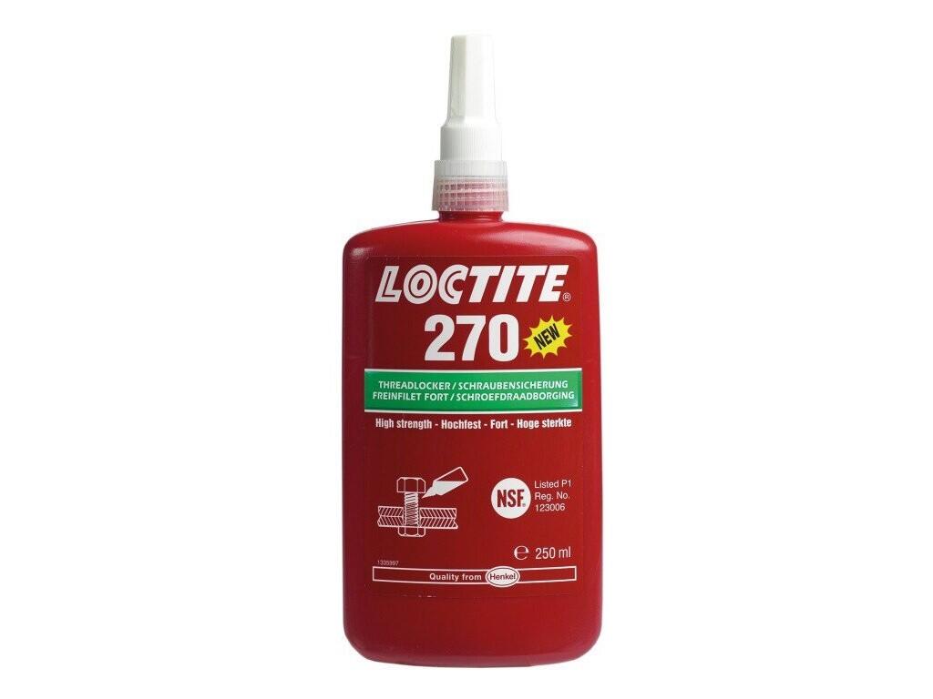Loctite 270 / 250 ml pro trvalé upevňování a utěsňování závitových spojů - LC-270-250