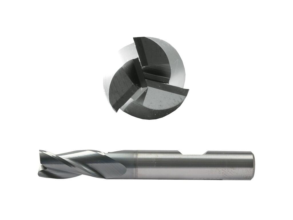 Fréza 12-83/25mm 3břity, stopka 12mm, čelní válcová, břit přes střed - CZTK-6342-120-GS-HB