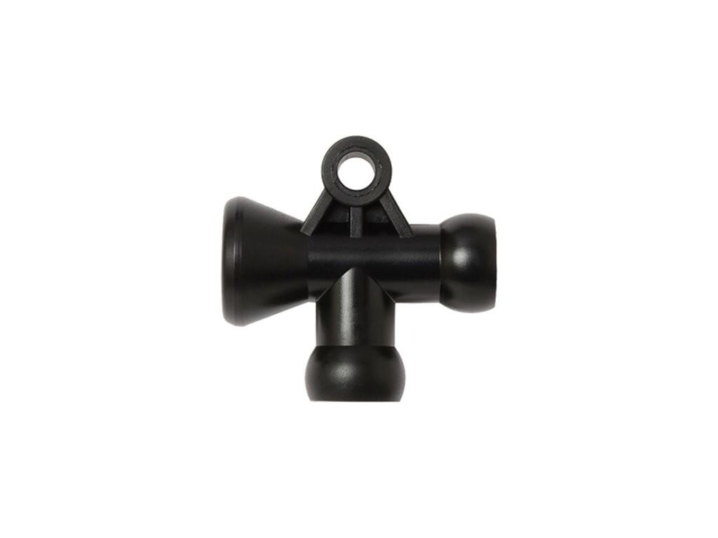 1/4" T rozdvojka - černé provedení - LL49436BLK-1