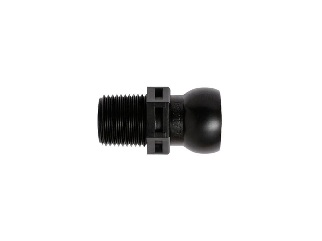 1/2" hrdlo se závitem BSPT 3/8" - černé provedení - LL59876BLK-1