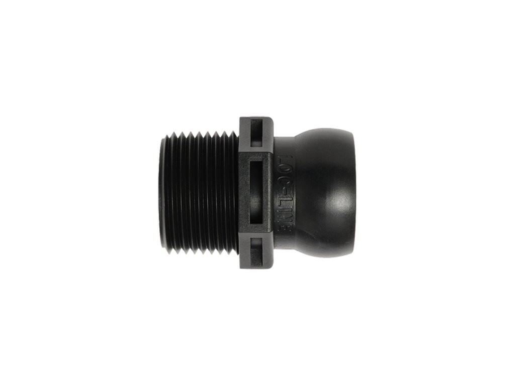 3/4" hrdlo se závitem NPT 3/4" - černé provedení - LL69545BLK-1