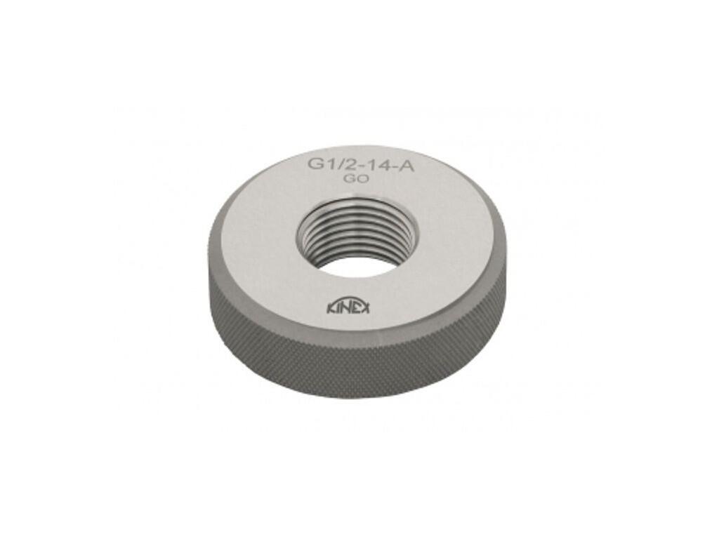 Kroužek mezní závitový KINEX G 1/2" dobrý - levý, DIN EN ISO 228 - KI94305DL
