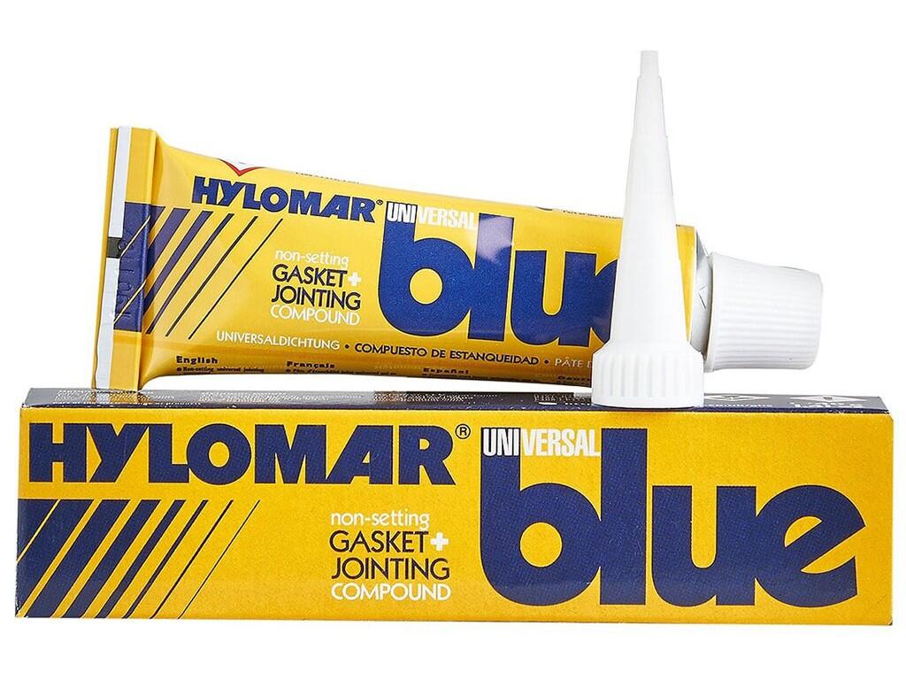 HYLOMAR UNIVERSAL BLUE 100g Trvale plastické těsnění, vyskoká přilnavost. Odolává palivům, olejům i chladícím kapalinám, metanolu, protikorozním prostředkům - TL-HYLOMAR UN BLUE 100G