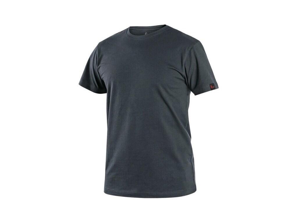 Tričko CXS NOLAN, krátký rukáv, antracitové, vel. L - CN-1610-312-717-94
