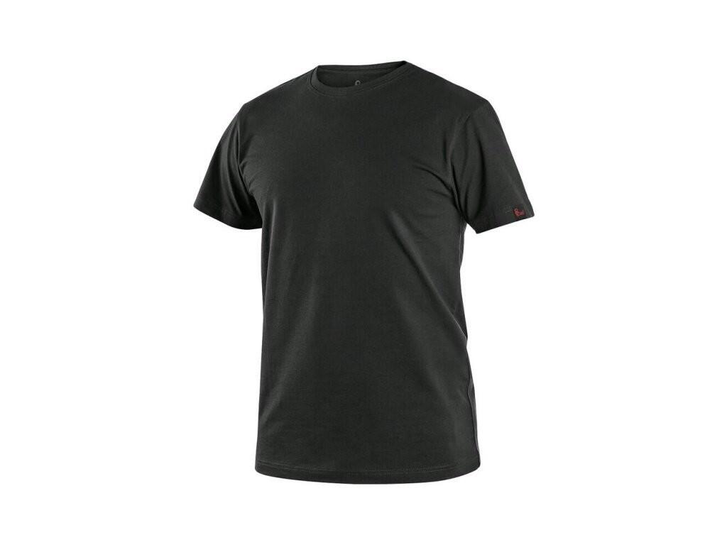 Tričko CXS NOLAN, krátký rukáv, černé, vel. 2XL - CN-1610-312-800-96