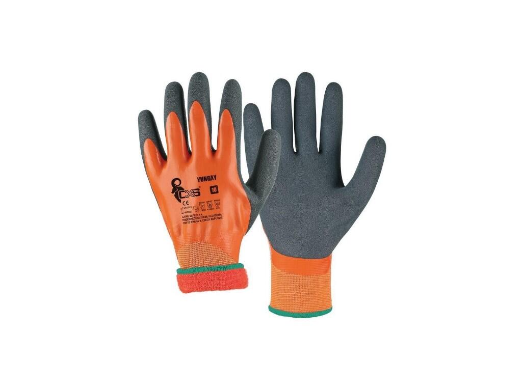 Rukavice CXS YUNGAY, zimní, máčené v latexu, vel. 09 - CN-3700-091-209-09