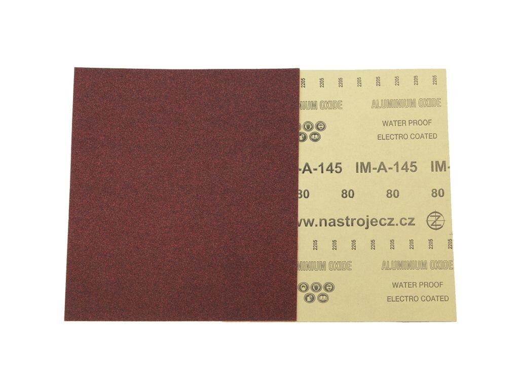 Brusný papír 230x280mm zrnitost 40 pro ruční i strojní broušení dřeva a laků - IM-A-145-040