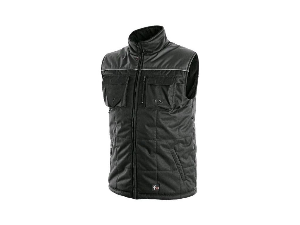 Vesta SEATTLE, zimní,fleece, pánská, černo-šedá, vel. S - CN-1310-002-810-92