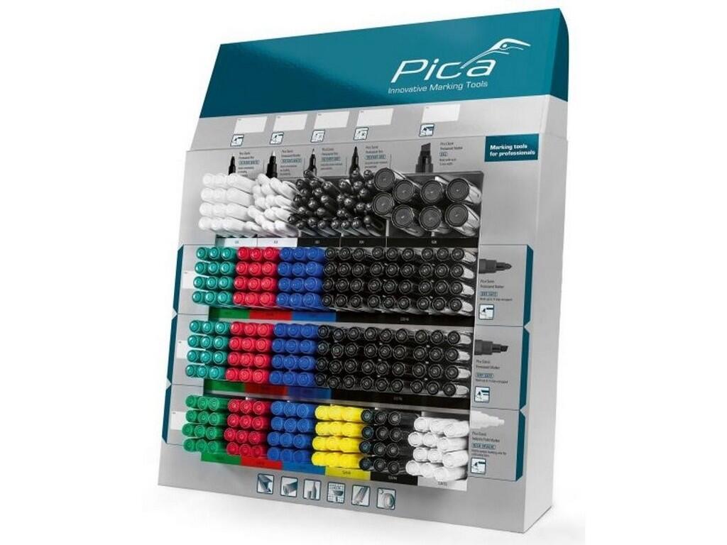 Pica Classic Permanent Marker Display - prodejní stojan (72x 520, 521, 524; 12x 522, 232, 533, 534; 8x528) - PC-66520