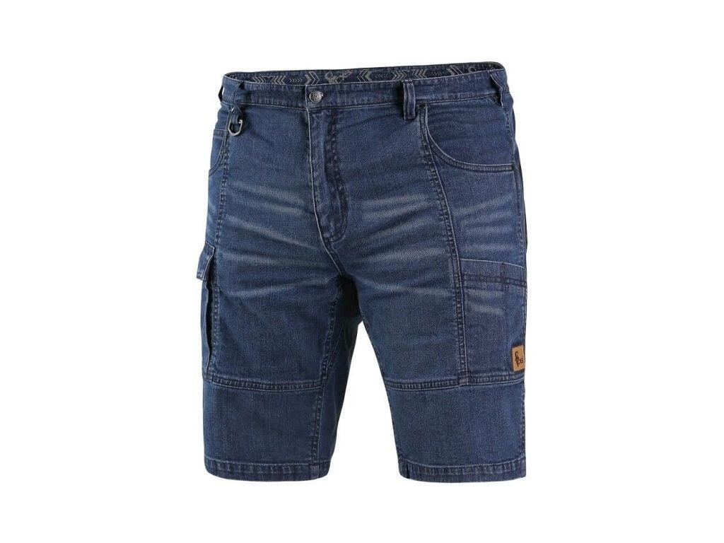 Kraťasy jeans CXS MURET, pánské, modro-černé, vel. 50 b1/10 - CN-1450-040-411-50