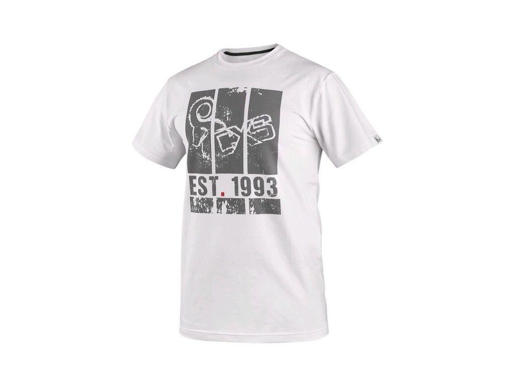 Tričko CXS WILDER, krátký rukáv, potisk CXS logo, bílé, vel. L b1/60 - CN-1610-331-100-94