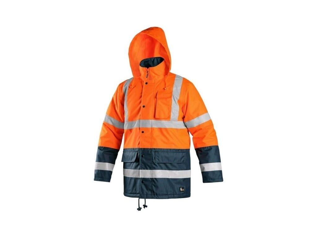Bunda OXFORD, výstražná, pánská, oranžovo-modrá, vel. XL b1/10 - CN-1110-005-205-95