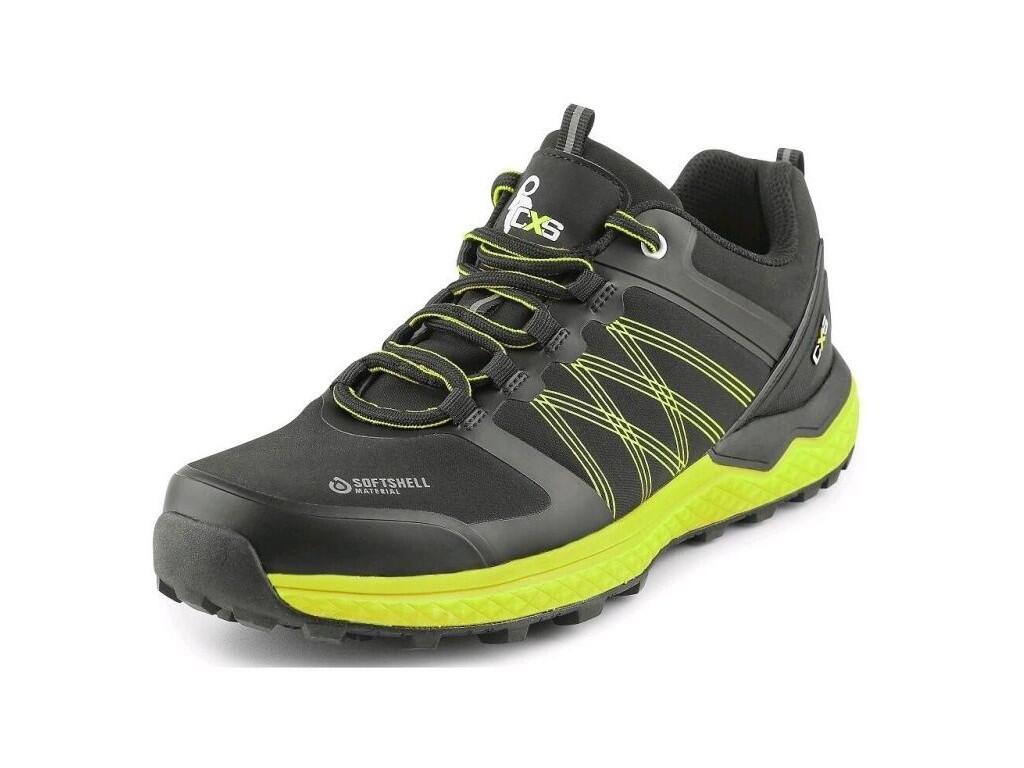 Obuv polobotka softshellová CXS SPORT, černo-zelená, vel. 40 b1/10 - CN-2220-047-808-40