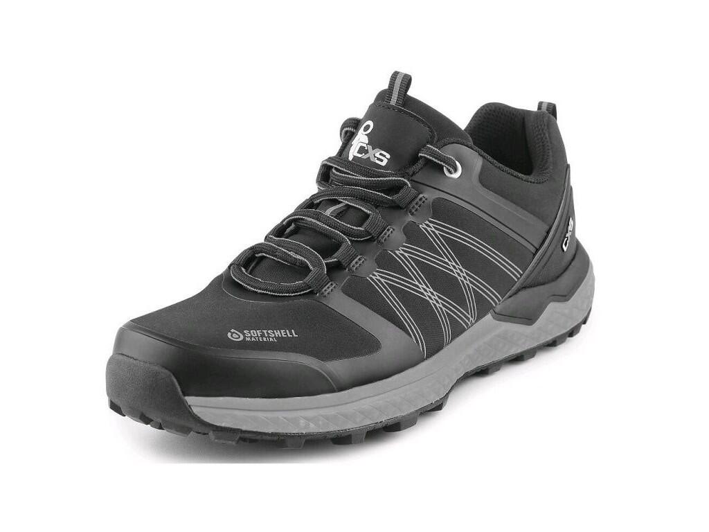 Obuv polobotka softshellová CXS SPORT, černo-šedá, vel.48 b1/10 - CN-2220-047-810-48