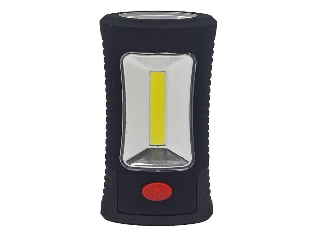 LED svítilna, 3W COB + 3 SMD LED, hák + magnet, display box, 3 x AAA součástí b72 - SH-WL108