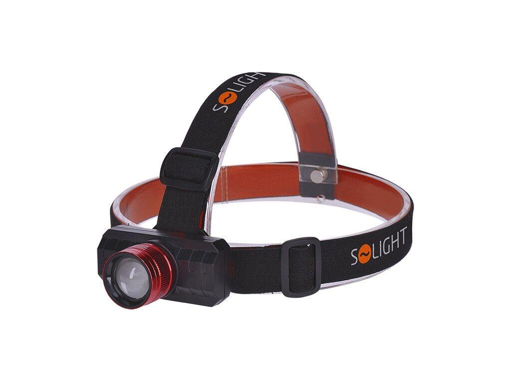 LED čelová nabíjecí svítilna, 3W,150lm, zoom, Li-ion, USB b72 - SH-WN36