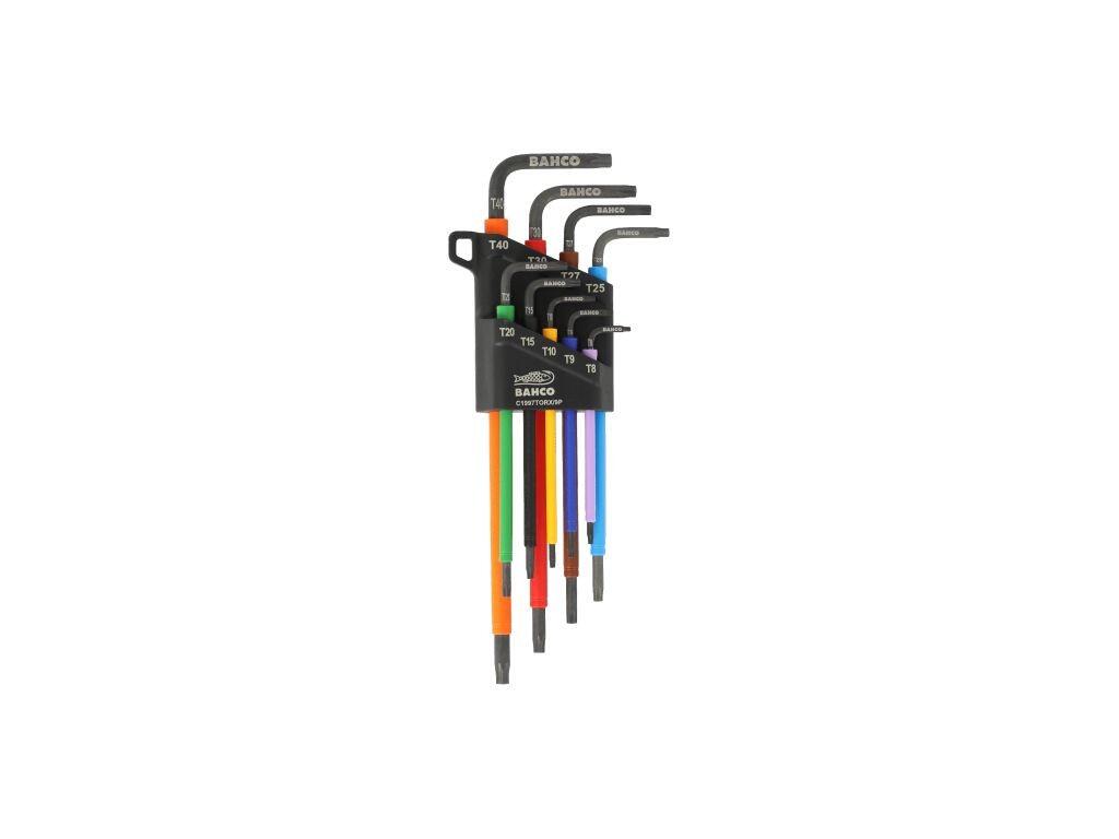 Sada barevných L klíčů TORX 9ks - BA-C1997TORX/9P