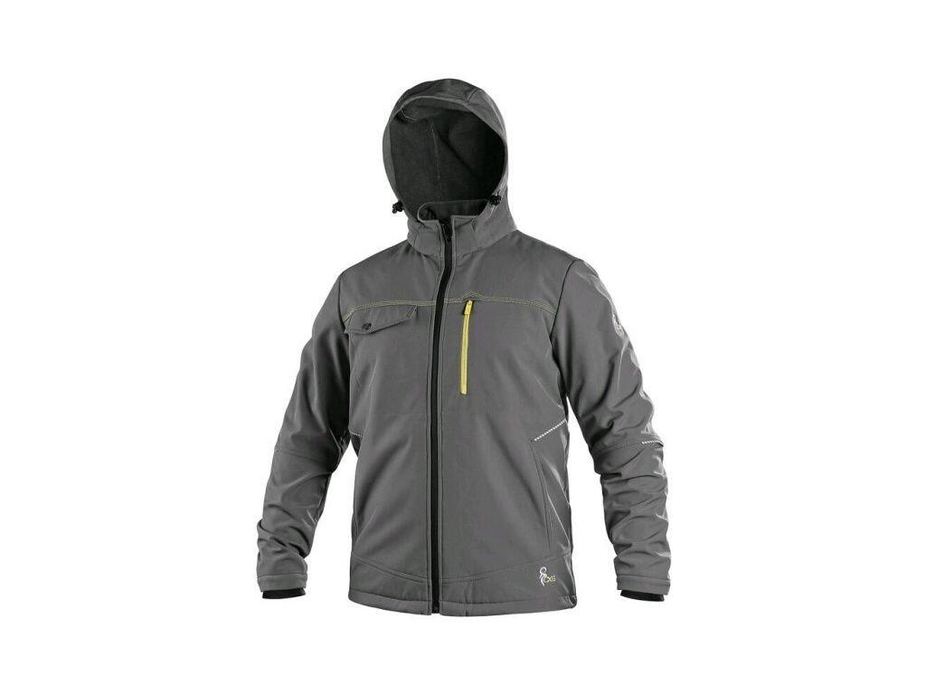 Bunda CXS STRETCH, pánská, softshell, šedá, vel. M b1/10 - CN-1230-116-700-93