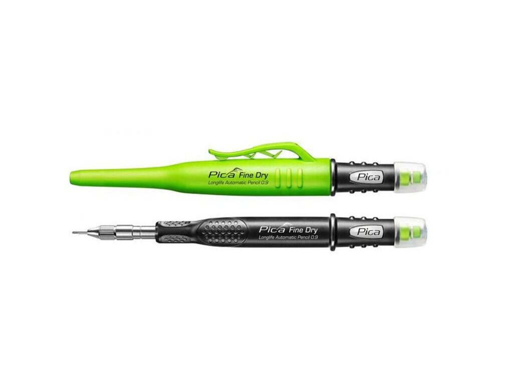 Tužka automatická Pica Fine Dry Longlife 0.9mm, samoobslužné balení v průhledném pouzdře s euro otvorem - PC-7070/SB