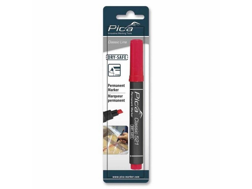 Fix - Permanentní značkovač Pica Classic, hrot 2-6mm červený, na blistru - PC-521/40/SB