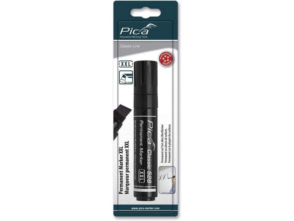 Fix - Permanentní značkovač Pica Classic XXL, hrot 4-12mm černý, na blistru - PC-528/46/SB