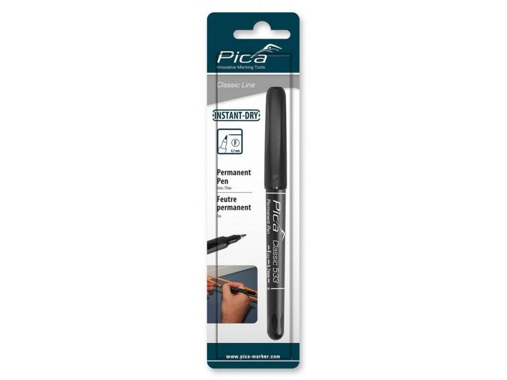 Pica Classic Permanent Pen Fine 0,7mm černý, SB-Pack - PC-533/46/SB