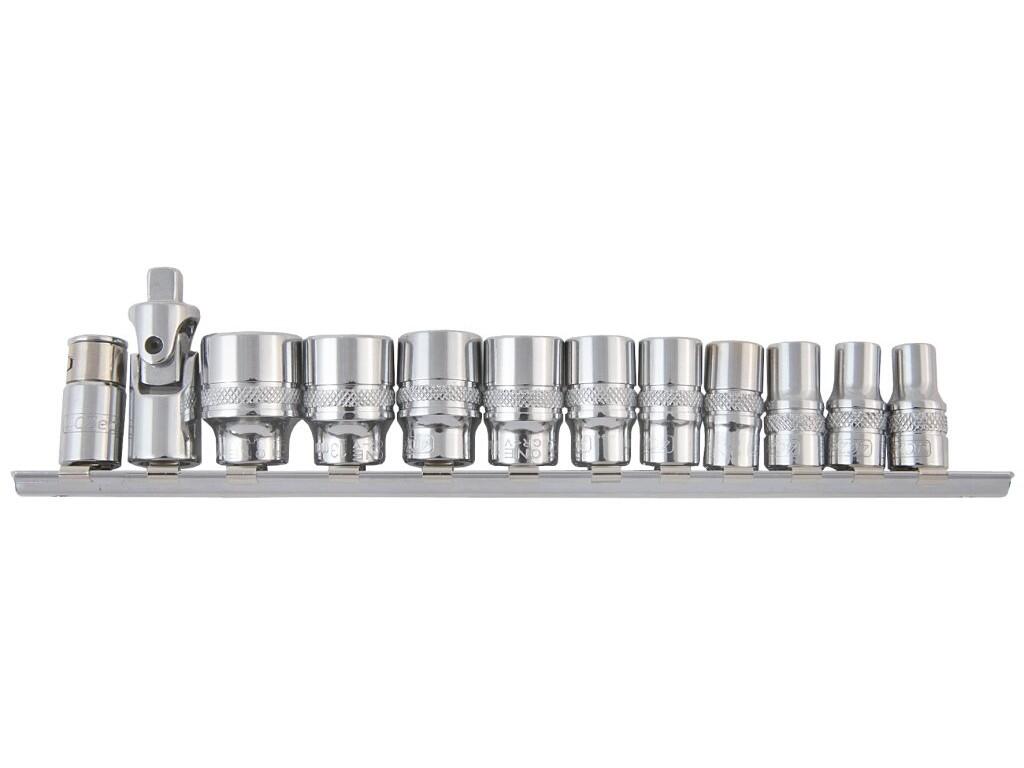 1/4" Sada hlavic na liště - 4CZech ONE 5,5-6-7-8-9-10-11-12-13-14mm + kardan + adaptér na bity 1/4" - 4CZ-146-L01