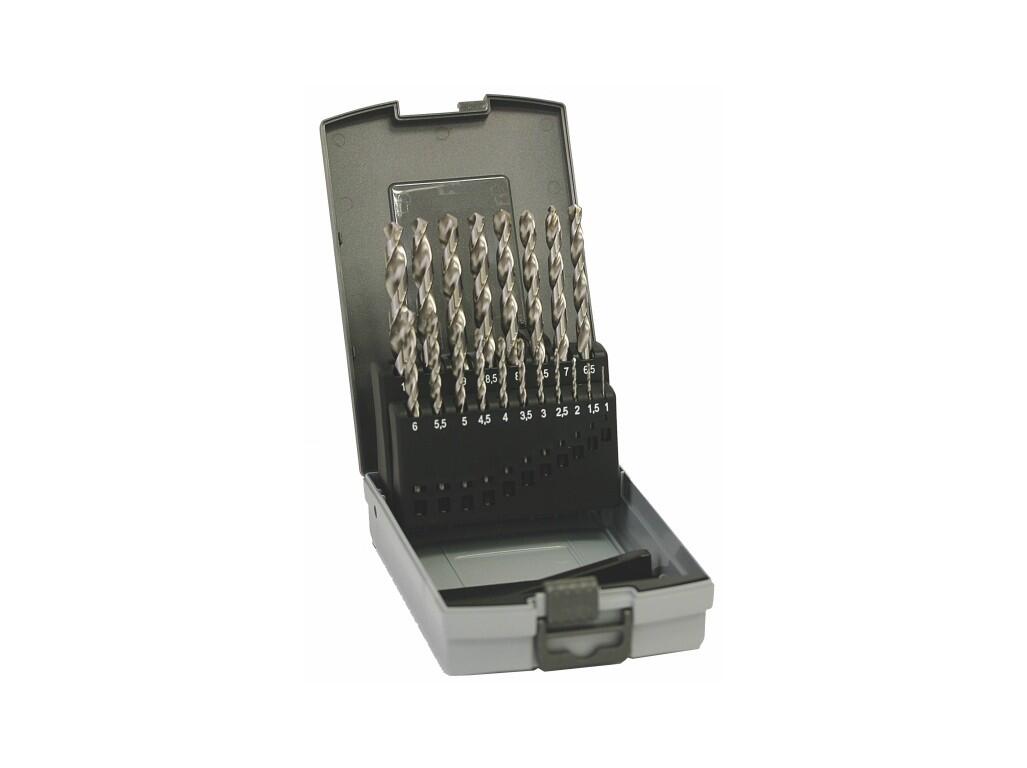 Sada vrtáků 19 dílná, 1,00-10,00x0,5mm S338RCZ001HSS, plastová krabička - SV338RCZ001HSS-19P